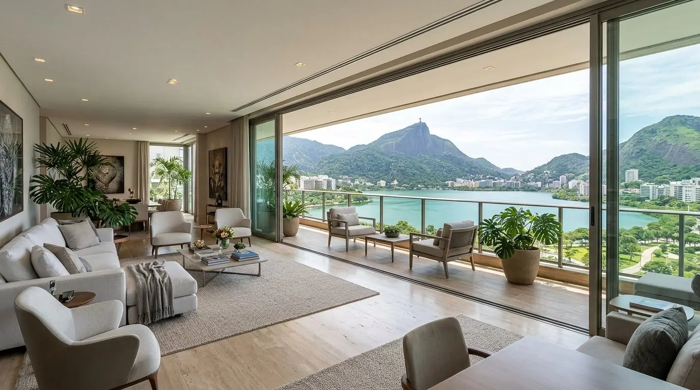 Apartamento 4 quartos com vista para a Lagoa