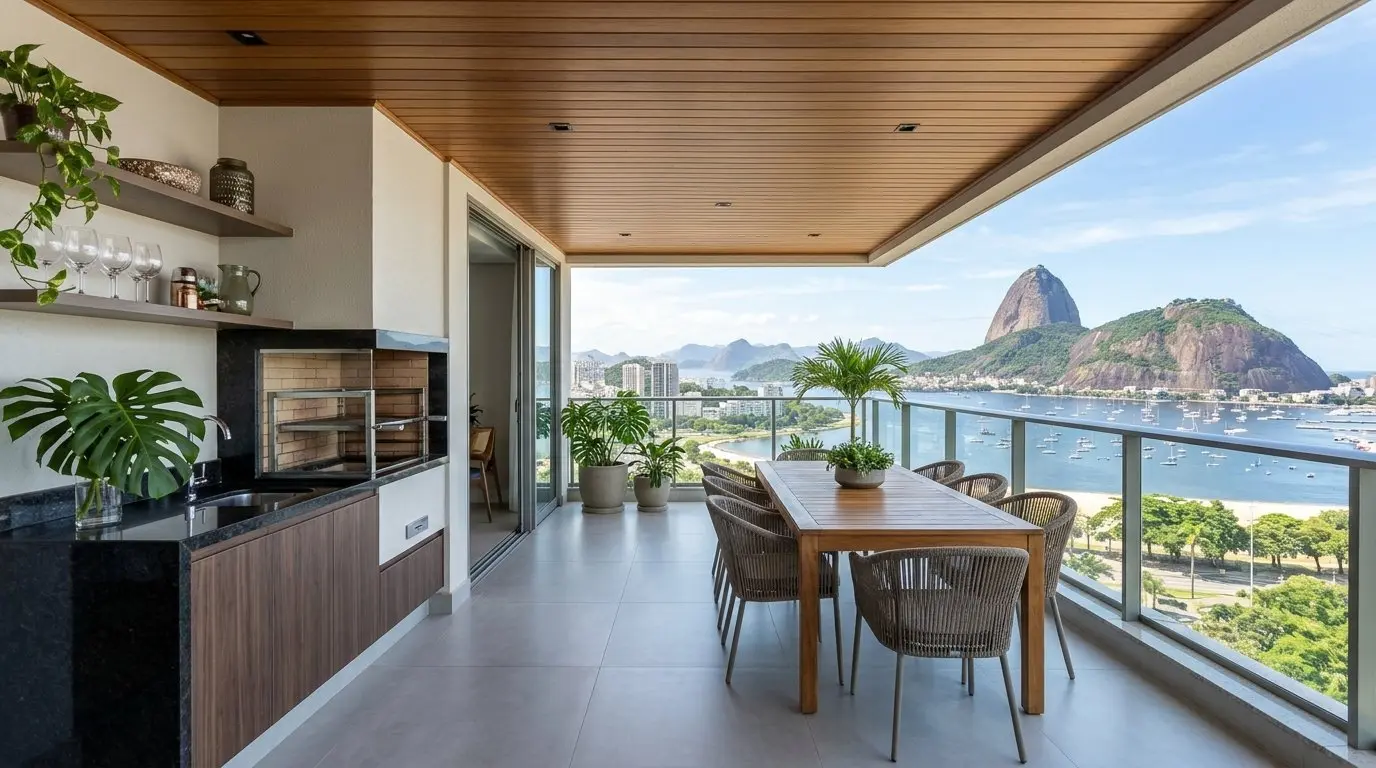 Apartamento 3 quartos com vista para o Pão de Açúcar