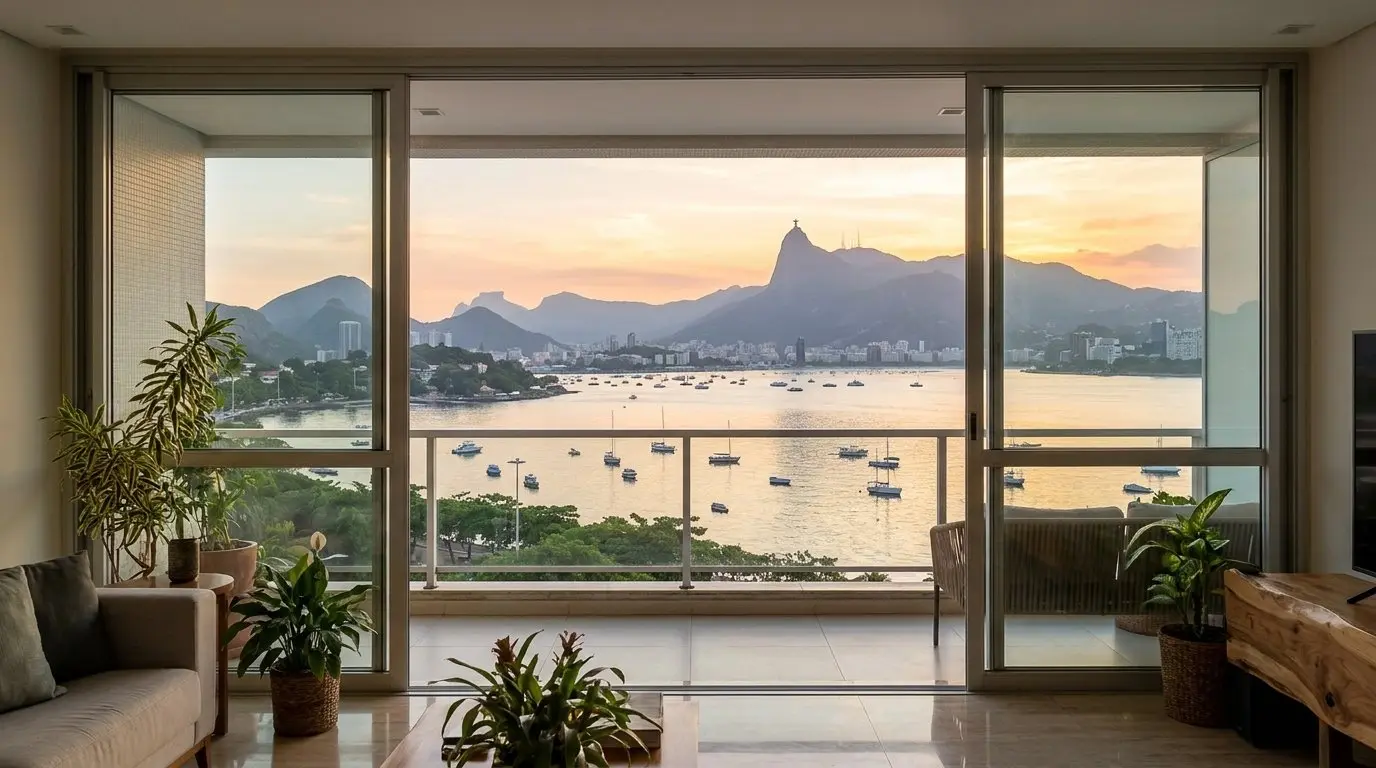 Apartamento 2 quartos com vista para a Baía na Urca